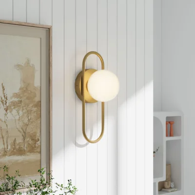 The Range Stylish Design Single Light Wall Light - Gold