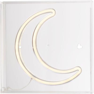 The Range LED Neon Moon Wall Light  - White