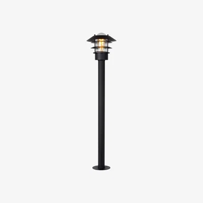 The Range Zico Cottage Bollard Lamp post Outdoor Black IP44 - Black