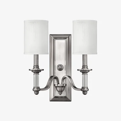 The Range Sussex Wall Light Nickel - Nickel