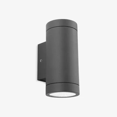 The Range Shelby LED 2 Light Outdoor Up Down Wall Light Graphite IP65 - Graphite