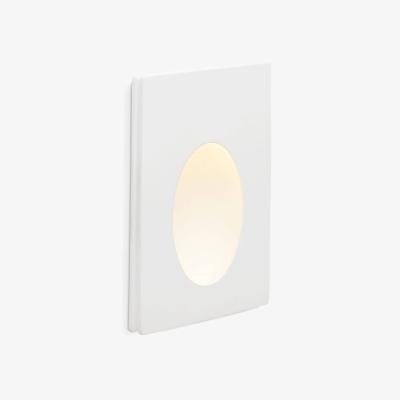 The Range Plas LED 1 Light Indoor Recessed Wall Light Plaster - White / 16.5cm