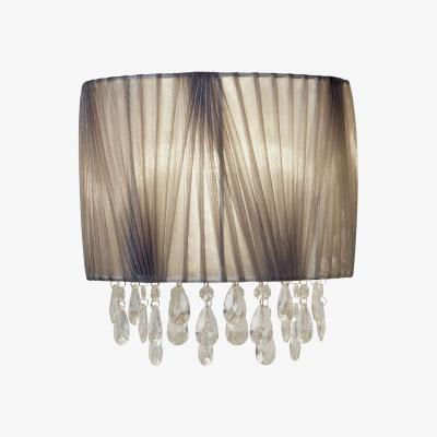 The Range Grey Voile Shade Wall Light - Grey