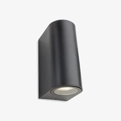 The Range Ace Outdoor Up Down Twin Light Graphite IP54 GU10 - Graphite