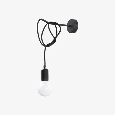 The Range Wall lamp EDISON black - black