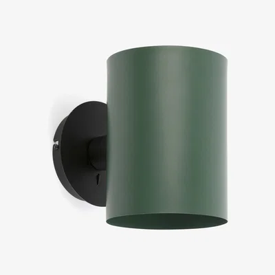 The Range Guadalupe Wall Light BlackGreen E27 - Black