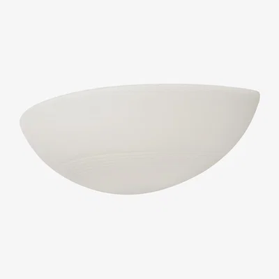 The Range Ceramic Wall Light Ribbed Uplighter - Ivory