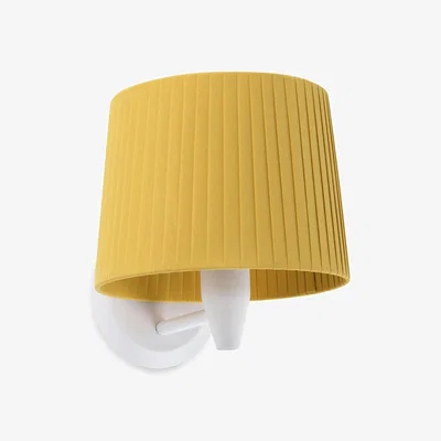 The Range Samba Wall Light with Shade - White / 25.0cm