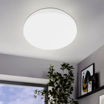 The Range Eglo Pogliola E Slim White Ceiling or Wall Light, 310mm, Cool White - White