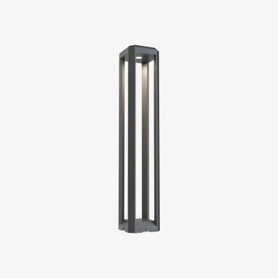The Range Outdoor Bollard Light Grey - Grey