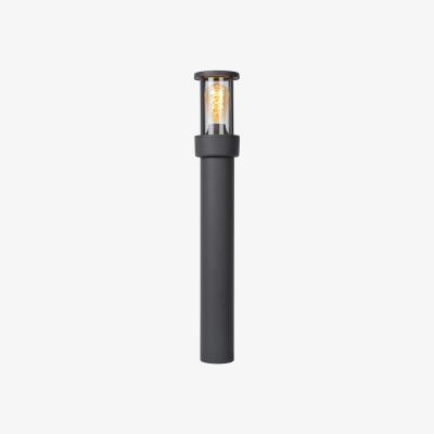 The Range Lori Modern Bollard Light Outdoor Day Night Sensor Anthracite IP44 - Anthracite