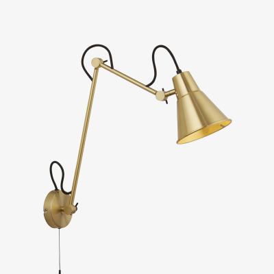 The Range Swing Arm Wall Light - Brass