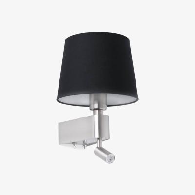 The Range Room LED Black Wall Lamp With Reader 2700K, E27 - Black