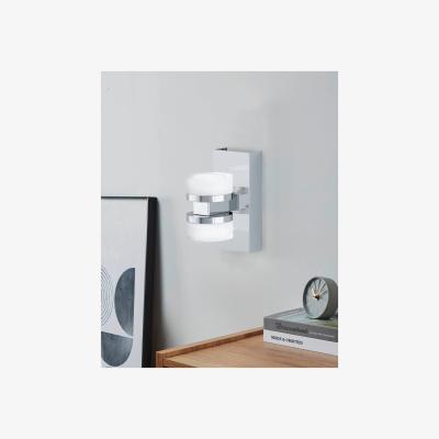 The Range Eglo Romendo 1 Chrome Steel Wall Light - White