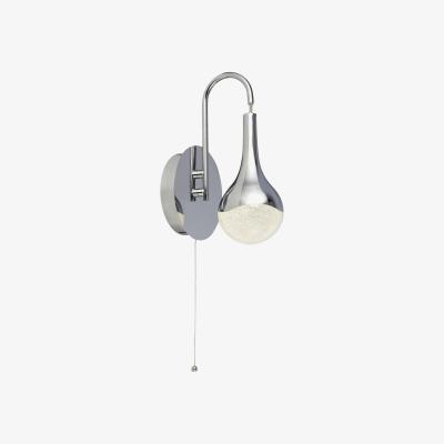 The Range Campeche Chrome Teardrop LED Wall Light - Silver