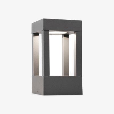 The Range Agra LED Outdoor Pedestal Light - Dark Grey