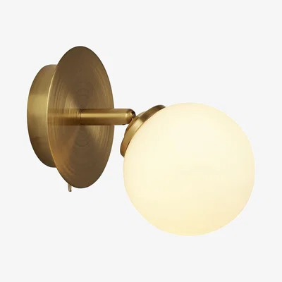 The Range Palla Opal Wall Light Gold - Brass