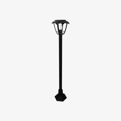 The Range CGC LARA Black Solar Outdoor Post Light Filament LED Warm White Light  - black
