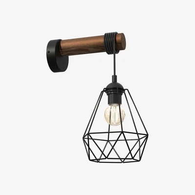 The Range Milagro Wall Lamp Acero - Black / Brown