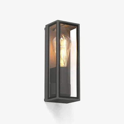 The Range Tamashi Outdoor Box Wall Lamp - Dark Grey