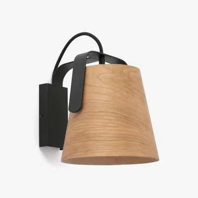 The Range Stood 1 Light Indoor Wall Lamp - Black / 22cm