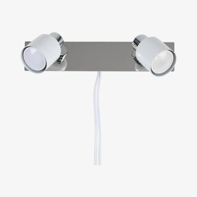 The Range Benton Twin White Indoor Wall Spotlight - White