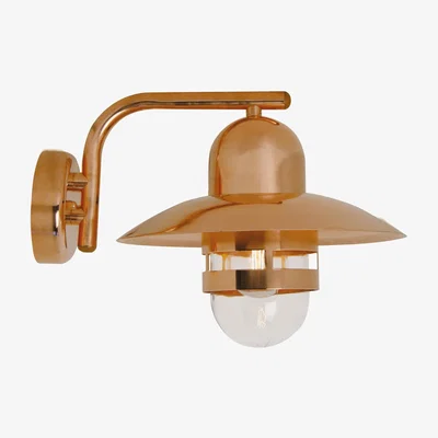The Range Nibe Outdoor Dome Wall Lamp Copper E27 IP54 - Copper
