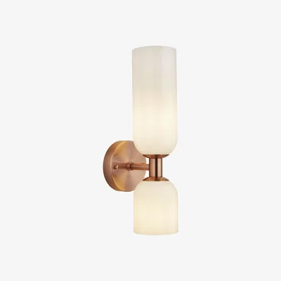 The Range White Glass Wall Light  - Cooper