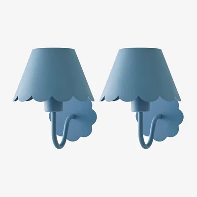 The Range Hattie Scallop Rechargeable Wall Light - Blue / 2