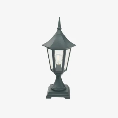 The Range Elstead Lighting Valencia Pedestal Light Black - Black