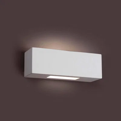 The Range Cheras 1 Light Indoor Wall Light Plaster - White