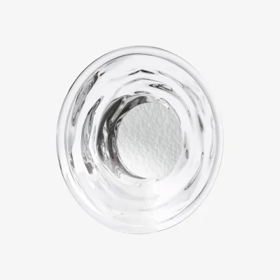 The Range Dewey LED Wall Light Textured Glass Chrome