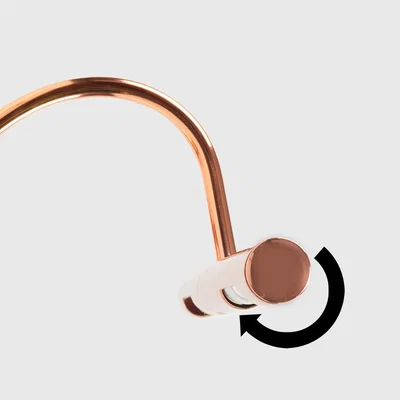 The Range Modern Adjustable Copper Effect Picture Wall Light - Copper