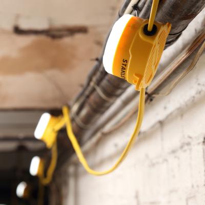 The Range Stanley 10x8W LED 110V Festoon Worklights - Yellow, Black