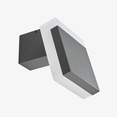 The Range Biard Angled Square Wall Light - Grey