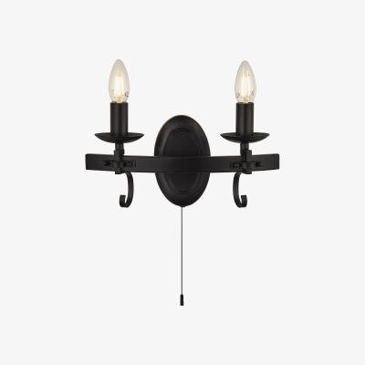 The Range Malo Matt black 2Lt Wall Light - Black