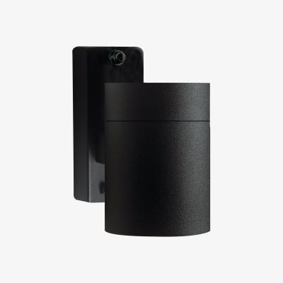 The Range Tin Outdoor Down Wall Lamp Black GU10 IP54 - Black