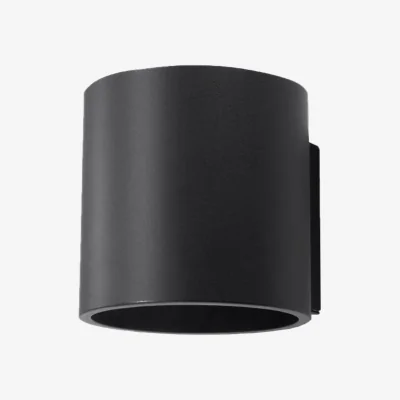 The Range Wall lamp ORBIS natural wood - black / Aluminium