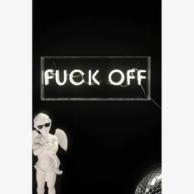 Rockett St George Fuck Off LED Neon Acrylic Light Box