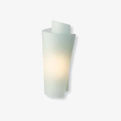 The Range Vetro 1 Light Indoor Wall Light Satin Steel - Acid Glass