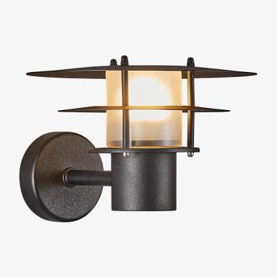 The Range Bastia 24cm Outdoor Wall Lantern Black E14 IP54 - Black