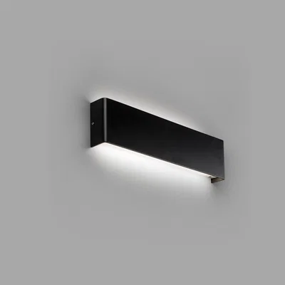 The Range Nash Integrated LED Up Down Wall Light Black 3000K - Black