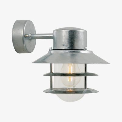 The Range Blokhus Down Outdoor Wall Lantern Galvanized E27 IP54 - Galvanized
