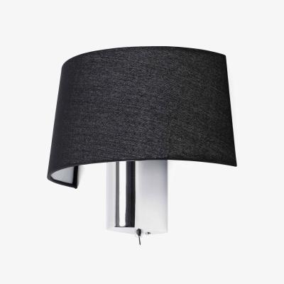 The Range Hotel 1 Light Indoor Wall Light with Shade - Chrome