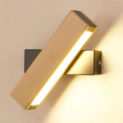 The Range Wall Sconce Black and Wood - Black