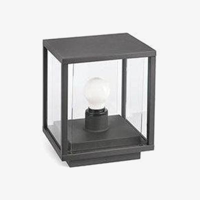 The Range Nala 1 Light Outdoor Pedestal Light - Dark Grey