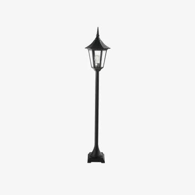 The Range Valencia Bollard Light Black - Black