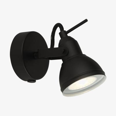 The Range Matt Black Single Switched Spotlight - Black