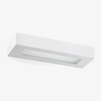 The Range Olaf 2 Light Up  Down Wall Light White Plaster, E14 - White