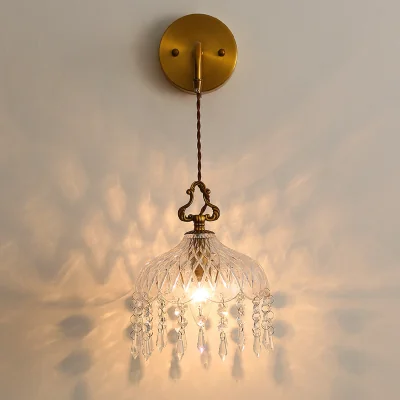 The Range Single Light Glass Wall Sconce - Gold